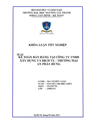 Kế Toán Bán Hàng Tại Công Ty TNHH An Phát Hưng: Hướng