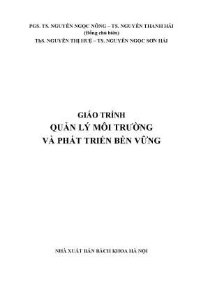 Giáo Trình Quản Lý Môi Trường và Phát Triển Bền Vững