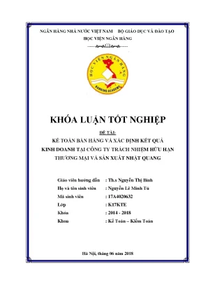 Kế Toán Bán Hàng và Kết Quả Kinh Doanh Tại Công Ty Nhật