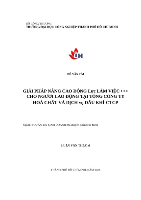 Giải pháp nâng cao động lực làm việc cho nhân viên tại