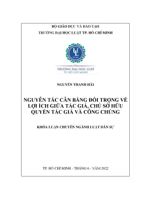 Cân Bằng Lợi Ích Giữa Tác Giả và Công Chúng Trong Quyền