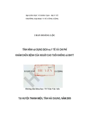 Tình Hình Sử Dụng Dịch Vụ Y Tế và Chi Phí Khám Chữa Bệnh