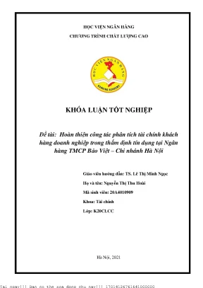Nâng cao phân tích tài chính doanh nghiệp trong thẩm