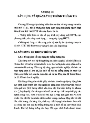 Giáo trình Hệ thống thông tin quản lý (Phần 2) - Full