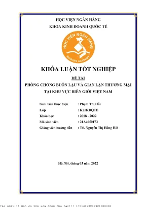 Giải Pháp Hiệu Quả Phòng Chống Buôn Lậu và Gian Lận
