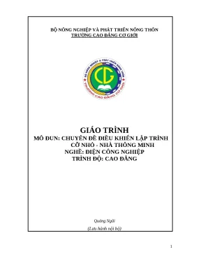 Giáo Trình Điều Khiển Lập Trình Cỡ Nhỏ cho Nhà Thông Minh
