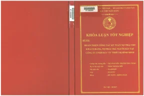 Hoàn thiện công tác kế toán nợ phải thu và nợ phải trả