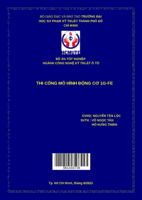 Mô Hình Động Cơ 1G-FE: Đồ Án Tốt Nghiệp Ngành Công Nghệ