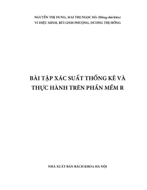Bài Tập Xác Suất Thống Kê và Thực Hành Trên Phần Mềm R