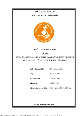 Giải pháp nâng cao kiểm toán chi phí hoạt động tại công
