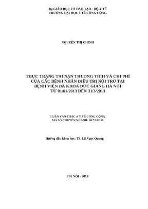 Tình Hình Tai Nạn Thương Tích và Chi Phí Điều Trị Nội