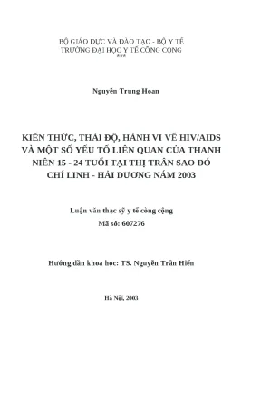 Kiến thức và Thái độ về HIV/AIDS của Thanh niên 15-24