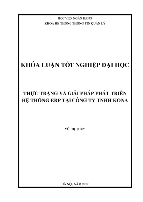 Giải Pháp Phát Triển Hệ Thống ERP Tại Công Ty TNHH KONA