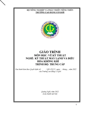 Giáo Trình Vẽ Kỹ Thuật Cho Nghề Kỹ Thuật Máy Lạnh