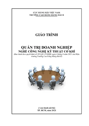 Giáo Trình Quản Trị Doanh Nghiệp Nghề Công Nghệ Kỹ Thuật 