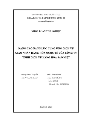 Nâng cao năng lực cung ứng dịch vụ giao nhận hàng hóa
