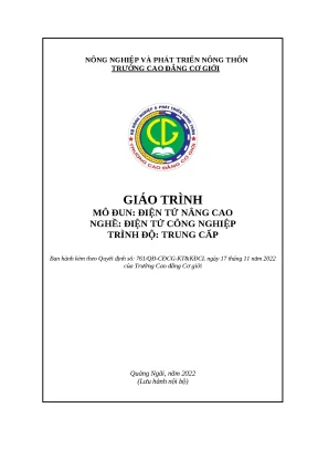 Giáo Trình Điện Tử Nâng Cao Cho Nghề Điện Tử Công Nghiệp