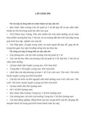 Cải thiện tình trạng suy dinh dưỡng trẻ em dưới 5 tuổi
