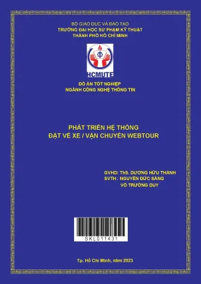 Phát triển hệ thống đặt vé xe vận chuyển webtour