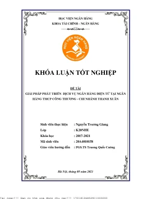 Giải pháp tối ưu hóa dịch vụ ngân hàng điện tử tại