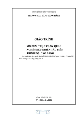 Giáo Trình Trực Ca Sỹ Quan Nghề Điều Khiển Tàu Biển