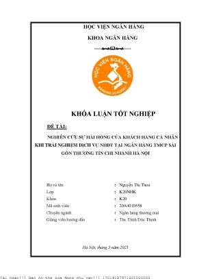 Nâng cao sự hài lòng của khách hàng cá nhân với dịch vụ 