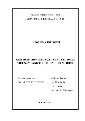 Giải pháp hiệu quả để thúc đẩy xuất khẩu lao động Việt