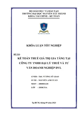 Kế toán thuế GTGT tại công ty DVL: Thực trạng & Giải pháp
