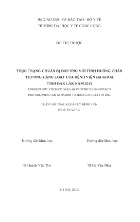 Chuẩn Bị Đáp Ứng Tình Huống Chấn Thương Hàng Loạt Tại
