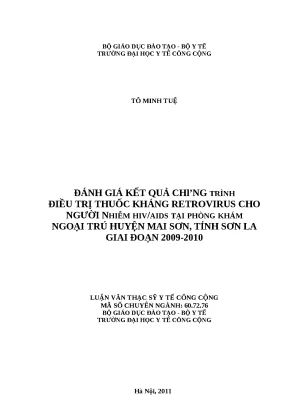Đánh Giá Hiệu Quả Chương Trình Điều Trị Thuốc Kháng