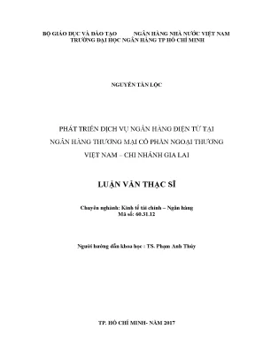 Phát Triển Dịch Vụ Ngân Hàng Điện Tử Tại Vietcombank Gia Lai