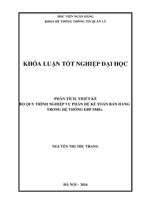 Phân Tích và Thiết Kế Quy Trình Kế Toán Bán Hàng trong