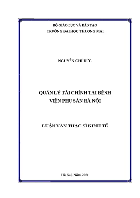 Quản Lý Tài Chính Tại Bệnh Viện Phụ Sản Hà Nội: Nghiên