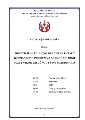 Phân Tích Chất Lượng Bán Thành Phẩm Tại Công Ty Fine