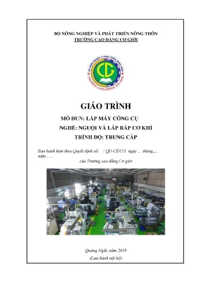 Giáo Trình Lắp Máy Công Cụ: Tháo Lắp Cơ Khí Trung Cấp