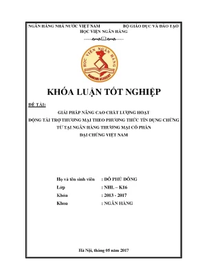 Giải Pháp Nâng Cao Chất Lượng Tài Trợ Thương Mại Tại