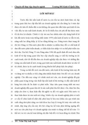 Chi phí sản xuất và giá thành sản phẩm xây lắp tại Công