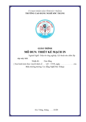 Giáo Trình Thiết Kế Mạch In Chuyên Nghiệp