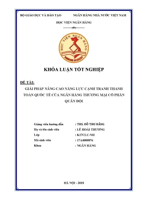 Giải Pháp Nâng Cao Năng Lực Cạnh Tranh Thanh Toán Quốc
