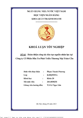 Nâng cao chất lượng đào tạo nguồn nhân lực tại Công ty