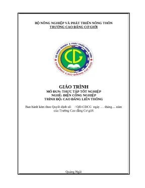 Giáo Trình Thực Tập Tốt Nghiệp Nghề Điện Công Nghiệp