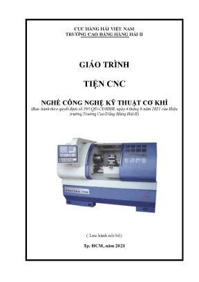 Giáo Trình Tiện CNC Cơ Bản - Trường Cao Đẳng Hàng Hải II
