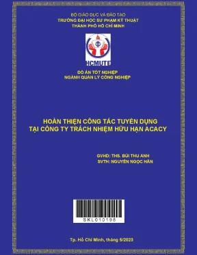 Cải Tiến Quy Trình Tuyển Dụng Tại Công Ty TNHH Acacy