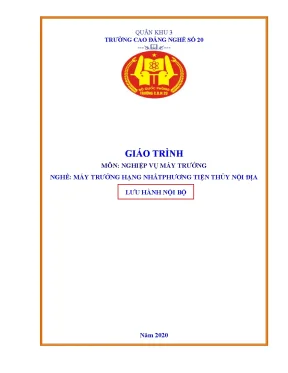 Giáo Trình Nghiệp Vụ Máy Trưởng: Quản Lý Tàu Thủy Nội Địa