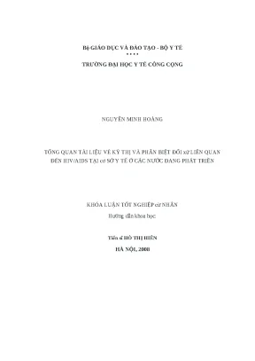 Tổng Quan Về Kỳ Thị Và Phân Biệt Đối Xử Liên Quan Đến