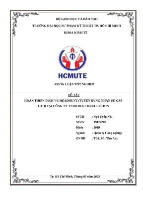 Dịch vụ Headhunt Tuyển Dụng Nhân Sự Cấp Cao Tại Best HR