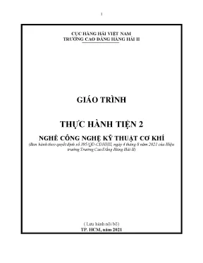 Giáo Trình Thực Hành Tiện 2 - Công Nghệ Kỹ Thuật Cơ Khí