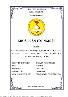 Giải pháp tối ưu hóa sử dụng hóa đơn điện tử tại công ty