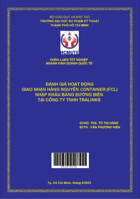 Đánh giá hiệu quả giao nhận hàng nguyên container FCL