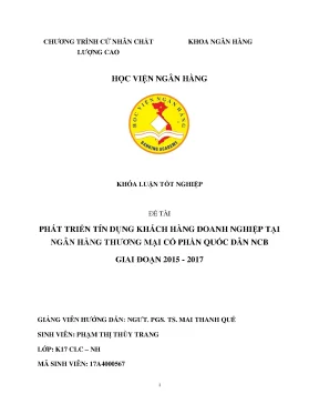 Phát Triển Tín Dụng Khách Hàng Doanh Nghiệp Tại Ngân